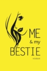 Image for Me and My Bestie Notebook, Blank Write-in Journal, Dotted Lines, Wide Ruled, Medium (A5) 6 x 9 In (Yellow)