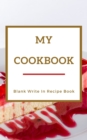 Image for My Cookbook - Blank Write In Recipe Book - Red And Gold - Includes Sections For Ingredients Directions And Prep Time.