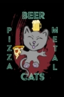 Image for Cats Pizza Beer Metal - 6 X 9 Sketchbook