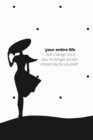 Image for Your Entire Life Notebook, Blank Write-in Journal, Dotted Lines, Wide Ruled, Medium (A5) 6 x 9 In (White)
