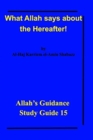 Image for What Allah says about the Hereafter! : Allah&#39;s Guidance Study Guide 15