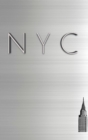 Image for NYC Chrysler building Silver sleek $ir Michael creative blank journal