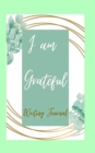 Image for I am Grateful Writing Journal - Lime Green Brown Frame - Floral Color Interior And Sections To Write People And Places