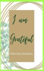 Image for I am Grateful Writing Journal - Chocolate Green Frame - Floral Color Interior And Sections To Write People And Places