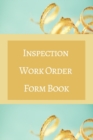 Image for Inspection Work Order Form Book - Color Interior - Teal Blue Gold Brown White - Inspection, Property, Cost - 24 x 36 in