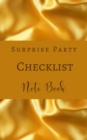 Image for Surprise Party Checklist Note Book - Gold Brown Cream - Invitation, Decoration, Menu, Grocery - Color Interior