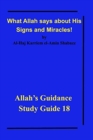 Image for What Allah says about His Signs and Miracles! : Allah&#39;s Guidance Study Guide 18