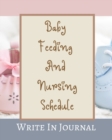 Image for Baby Feeding And Nursing Schedule - Write In Journal - Time, Notes, Diapers - Cream Brown Pastels Pink Blue Abstract