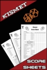 Image for Kismet Score Sheets : 100 Kismet Dice Game Score Sheets, Kizmet Score Pads, Kismet Scoring Notebook