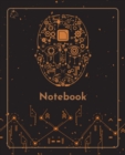 Image for College Notebook : Student notebook | Journal | Diary | Robot mechanical face cover notepad by Raz McOvoo