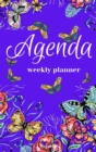 Image for Agenda -Weekly Planner 2021 Butterflies Purple Hardcover136 pages 6x9-inches