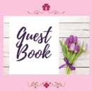 Image for Premium Guest Book- Tulips - For any occasion - 80 Premium color pages - 8.5 x8.5