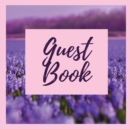 Image for Premium Guest Book- Lavender Field - For any occasion - 80 Premium color pages - 8.5 x8.5