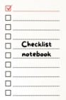 Image for Checklist planner : checklist simple to-do lists to-do checklists for daily and weekly planning daily planner daily organizer 6x9 inch with 120 pages Cover Matte