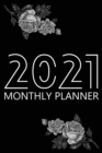 Image for 2021 Monthly Planner : 12 Month Agenda for Women with Black Paper, Monthly Organizer Book for Activities and Appointments, 1 Year Calendar Notebook for Gel Pens, 6&quot; x 9&quot;, 70 Pages