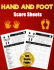 Image for Hand and Foot Score Sheets : 130 Large Score Pads for Scorekeeping - Hand and Foot Score Cards - Hand and Foot Score Pads with Size 8.5 x 11 inches