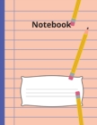 Image for Notebook : Simple linear notebook with college ruled 100 pages (8.5x11 format) / Composition Notebook/ Linear Journal