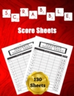 Image for Scrabble Score Sheets : 130 Large Score Pads for Scorekeeping - Scrabble Score Cards - Scrabble Score Pads with Size 8.5 x 11 inches