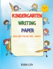Image for Kindergarten Writing Paper : Amazing Kindergarten Writing Paper with lines for Kids with images Kindergarten Writing Paper with Lines For ABC Kids with images 110+ Blank Practice