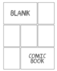 Image for Blank Comic Book : Draw Your Own Comics A Large 7.5x9.25 Notebook and Sketchbook for Kids and Adults to Unleash Creativity