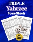 Image for Triple Yahtzee Score Sheets : 130 Pads for Scorekeeping - Triple Yahtzee Score Cards - Triple Yahtzee Score Pads with Size 8.5 x 11 inches (Triple Yahtzee Score Book)