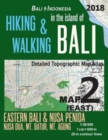 Image for Bali Indonesia Map 2 (East) Hiking &amp; Walking in the Island of Bali Detailed Topographic Map Atlas 1 : 50000 Eastern Bali &amp; Nusa Penida, Nusa Dua, Mt. Batur, Mt. Agung: Trails, Hikes &amp; Walks Topographi