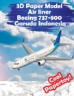 Image for 3D Paper Model Air liner Boeing 737-800 Garuda Indonesia