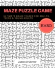 Image for Maze Puzzle Game : 50 Ultimate Brain Training Maze for Adults, Teens and Young Adults