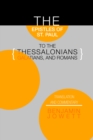 Image for Epistles of St. Paul to the Thessalonians, Galatians, and Romans: Translation and Commentary