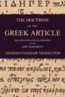 Image for Doctrine of the Greek Article: Applied to the Criticism and Illustration of the New Testament