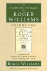 Image for Complete Writings of Roger Williams, Volume 1: Introductions, Key Into the Language of America, Letters Regarding John Cotton