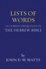 Image for Lists of Words Occurring Frequently in the Hebrew Bible