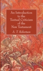 Image for Introduction to the Textual Criticism of the New Testament