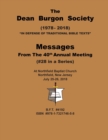 Image for The Dean Burgon Society Message Book 2018 : Messages from the 40th Annual Meeting