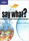 Image for Say what?  : the Lonely Planet guide to idioms in many languages
