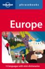 Image for Lonely Planet Europe Phrasebook