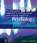 Image for An Interactive Approach to Writing Essays and Research Reports in Psychology