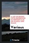 Image for A List of Books (with References to Periodicals) on Samoa and Guam