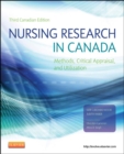 Image for Nursing research in Canada: methods, critical appraisal, and utilization