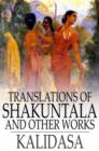 Image for Translations of Shakuntala: And Other Works