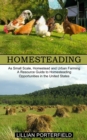Image for Homesteading : A Resource Guide to Homesteading Opportunities in the United States (As Small Scale, Homestead and Urban Farming)