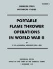 Image for Portable Flame Thrower Operations in World War II