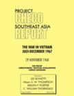 Image for Project CHECO Southeast Asia Study : The War in Vietnam July-December 1967