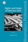 Image for Rights and Duties of Directors 2015