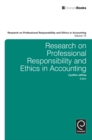 Image for Research on professional responsibility and ethics in accountingVolume 15