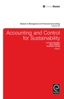 Image for Accounting and Control for Sustainability