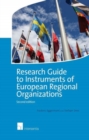 Image for Research Guide to Instruments of European Regional Organizations