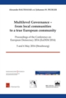 Image for Multilevel Governance - from Local Communities to a True European Community: Proceedings of the Conference on European Democracy 2014 (EuDEM 2014)