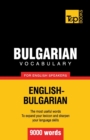 Image for Bulgarian vocabulary for English speakers - 9000 words