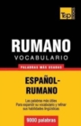 Image for Vocabulario espa?ol-rumano - 9000 palabras m?s usadas